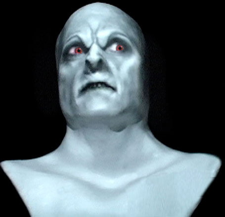 Exciting Escape Room Video and Audio - The Ghost Bust This talking Halloween bust can deliver custom escape room audio (clues, rules, objectives) in a thrilling way.