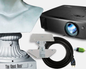 The Best Escape Room equipment includes the Ghost Bust projection system.
