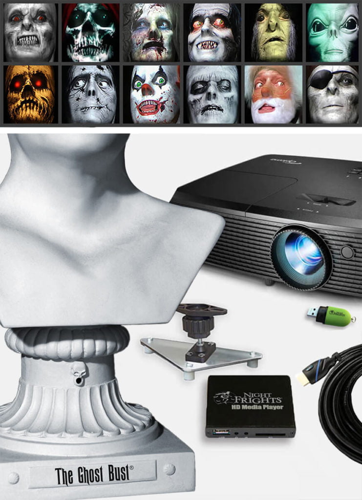 What's included: Ghost Bust Projector, bust and other included gear