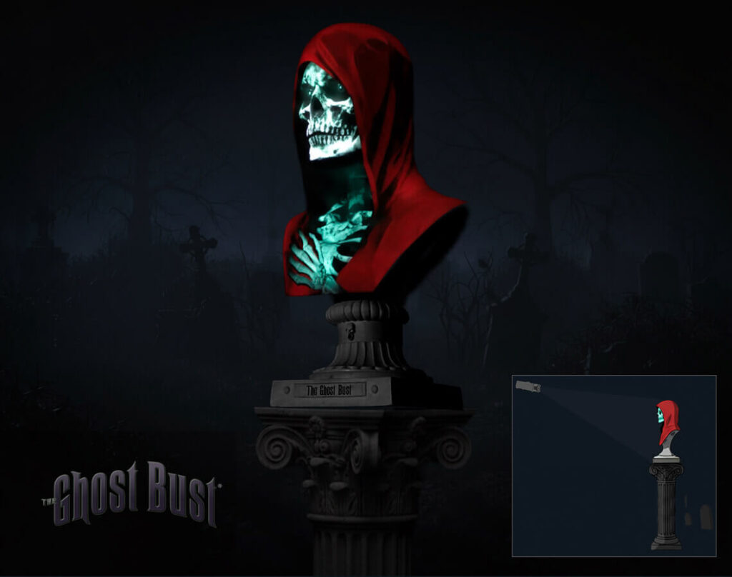 Scary Halloween projection prop