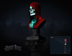 Scary Halloween projection prop