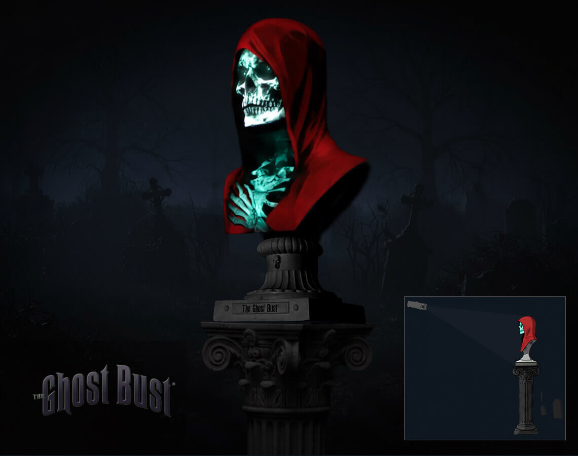 Scary Halloween projection prop