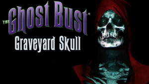 Talking skull Ghost Bust graveyard Halloween prop thumbnail