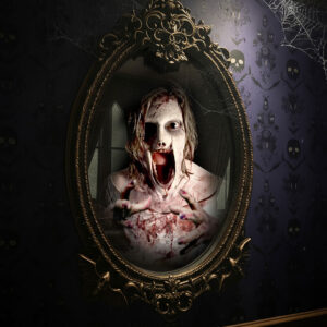 Scary Mary Mirror premium haunted mirror prop by Night Frights