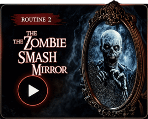Zombie Smash Mirror haunted mirror routine video preview thumbnail