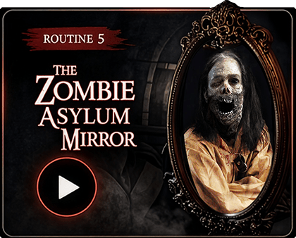 Zombie Asylum Mirror haunted mirror routine video preview thumbnail