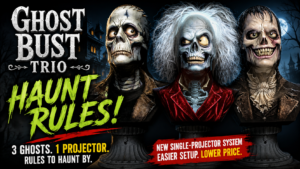 Haunt Rules delivered by a trio of spooky animatronic ghosts!